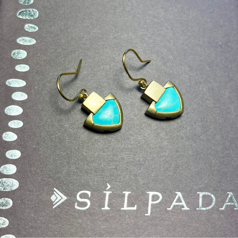 Silpada K&R “Coastal Color” Earrings - Picture 2 of 5